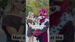 Man on the street at the Renaissance Fair #manonstreet #comedy