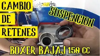 moto BOXER BAJAJ 150cc COMO hacer el SERVICIO a sus BARRAS ( SUSPENCION) mexicanicos bikers