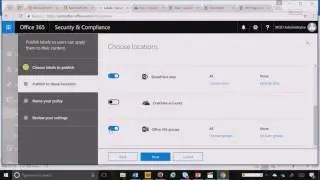 Data Governance: creating labels and publishing retention action to SharePoint