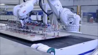 Marble slabs vacuum lifter equipped with Vuototecnica Maxigrip cups