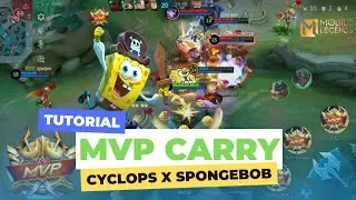 Mvp Cyclops X SpongeBob Tutorial Gameplay Solo Rank Mlbb #mobilelegends #cyclops #mlbb #mlb #ml 
