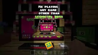 POV: Trying to Play Any Game Besides GD... 😂  #geometrydash #gdupdate #gd #minecraft #gaming #shorts