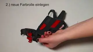 Farbrollenwechsel  bei contact Preisauszeichner ab Etikettengr&ouml;&szlig;e 29x28