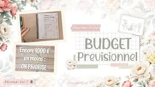 Budget prévisionnel Février 2026 : je vais à l'essentiel ! Toujours 1000€ en moins 😵‍💫
