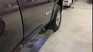 AMP Research power steps on 2019 Ram 2500 Cummins