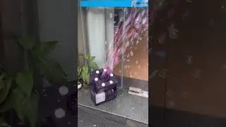 LED Stage Bubble Machine &ndash; High Output Bubble Blower with Colorful Lights for Parties, Weddings, and