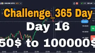 Day 16 of 50$ to 100000$ Challenge | #quotex #quotextrading #binarytrading #binaryoptions