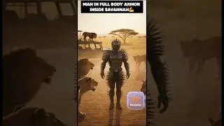 Man wears full body armor to African Savannah 😱😱
