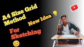 How to Use A4 Size Grid for Accurate Sketching | Beginner Friendly