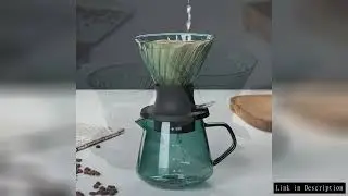 Coffee Filter Cup Glass Drip-type Hand-brewed Coffee Filter Pot Filter Paper V-shaped Drip Coffee Ac