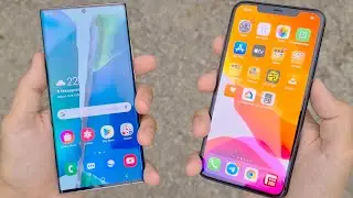 Galaxy NOTE 20 Ultra vs iPhone 11 Pro Max | Duelo Premium Samsung vs Apple