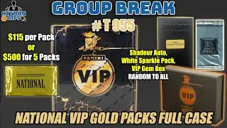 NATIONAL VIP GOLD PACKS! LOADED! Tuesday Night Breaks w/HITMAN