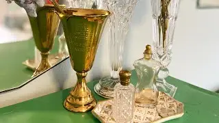 Vintage Flea Market Thrift Haul- Linens, Decor #antiques #shabbychic #victorianstyle