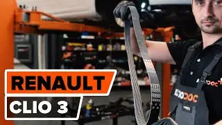Kuinka vaihtaa moniurahihna RENAULT CLIO 3 -merkkiseen autoon [AUTODOC -OHJEVIDEO]
