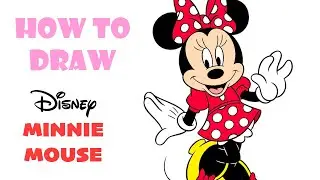 MINNIE MOUSE DRAWINGS || Learn How to Draw Easy Minnie Mouse Step by Step