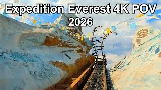 Expedition Everest POV [4K 60fps] - Animal Kingdom 2026 with Queue Walk Through!