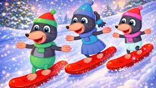 Benny Mole and Friends - FULL SPEED SNOW Cartoon for Kids 4K