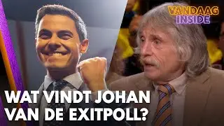 Wat vindt Johan Derksen van de exitpoll voor de Tweede Kamerverkiezingen? | VANDAAG INSIDE