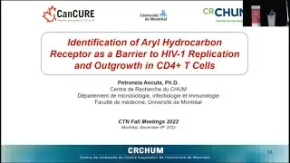 Dr. Petronela Ancuta: Aryl hydrocarbon receptor as a promoter of viral latency in people with HIV