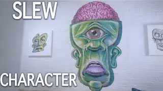 Cyclops Mural in My New Art Studio - Full Process with SLEW