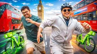 We RACED Across London: LIME BIKE vs TRAINS