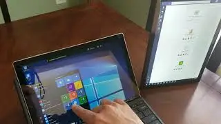 Microsoft Surface hardware hack - setup two as one with wireless projection!