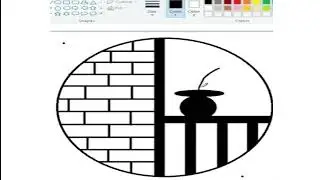 👉Ms Paint🌴Scenery drawing in MsPaint🎇Sense by RN🎇How to drawin paint in computer🌾@FRDrawingAcademy🌾