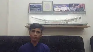 Child saying thank you to ANSAR BURNEY
