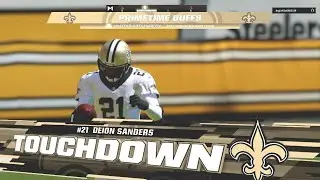 Lamar to Primetime for 89 yards flips in the endzone in Madden NFL 23