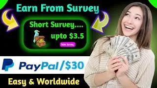 New Survey App To Make PayPal Money Easily $10 Per Survey ( Worldwide People )