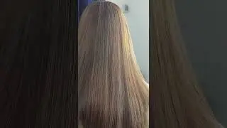 blond hair color and keratin treatment after wash at Rida beauty salon