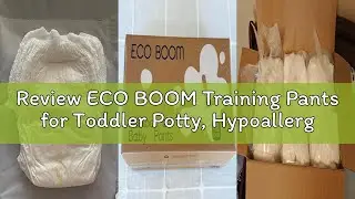 Review ECO BOOM Training Pants for Toddler Potty, Hypoallergenic for Sensitive Skin, Size 6 Suitable
