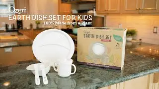 Ozeri Earth Dish Set For Kids, 100% Made from a Plant