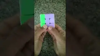 Making letter P on Rubik's cube #shorts
