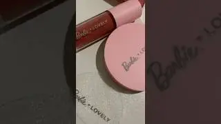 Unboxing my Barbie x Lovely Causemetics glowy tint, highlighter and blush 💖 #makeup #barbiemakeup