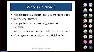 Basics of the Sunshine Act - 10/18/2023