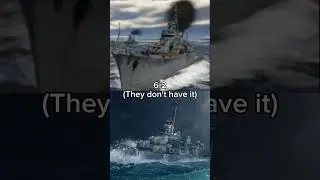 Destroyer Comparison (IJN Shimakaze VS USS Fletcher) | #comparison #warships #shorts #edit