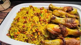 How to make the best chicken fried rice. Easy steps