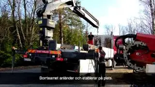 Styrd borrning genom berg - borrning med StyroRock teknik