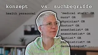 Suchbegriffe f&uuml;r die systematische Literatursuche zusammenstellen