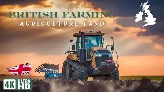 British Farming | Agriculture land | Aerial View | 4k Ultra UHD | cinematic video