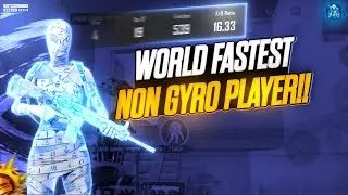 WORLD FASTEST NON GYRO PLAYER 🥵 | INTENSE CONQUEROR LOBBY GAMEPLAY | BGMI