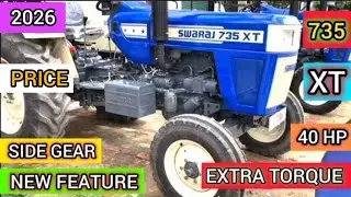2025 Me Swaraj Ka Ye Naya Tractor 🔥तहेलका🔥 मचायेगा | Swaraj 735 XT New Model 2025 Side Gearbox ☑️🎁