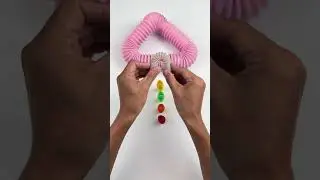 Creating Pink and Crunchy POP-ASMR DIY #diy #satisfyingvideos #relaxing #creative #oddasmr #crunchy