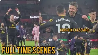 Casemiro x Carrick! 2-3 Win Full Time Scenes At Emirates Fans And Player Reaction.