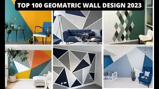 2023 Geometric wall painting ideas | Geometric design with paint | Modern Home Interior