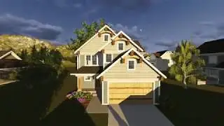 NARROW LOT HOUSE PLAN 1020-00090