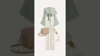 Green White combination dresses for girls🤍💚#green  #beautiful #dress #aesthetic #fashion #favourite