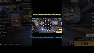 free fire kung-fu emote animation changed