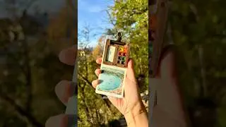 Painting with my tiny palette during hiking⛰️#relaxingart #watercolor #paintingprocess #minipainting